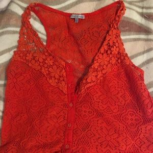 Lace Tank Top Cover Up
